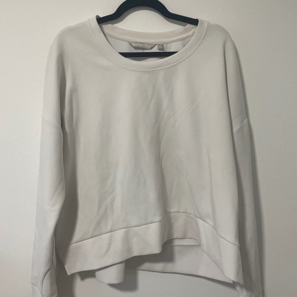 Athleta white top and leggings set